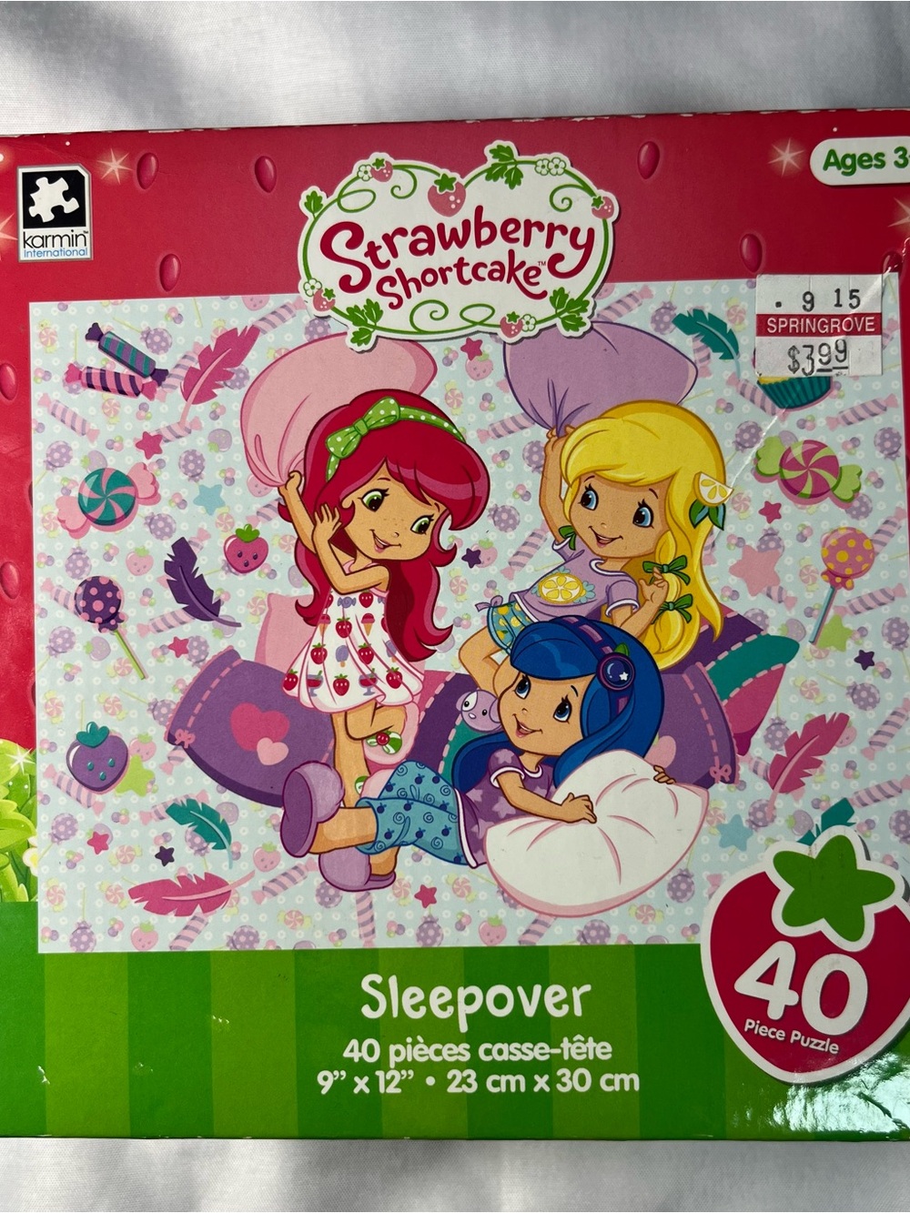 Strawberry Shortcake‎ 2015 Sleepover 40 Piece Puzzle 9x12 American Greetings